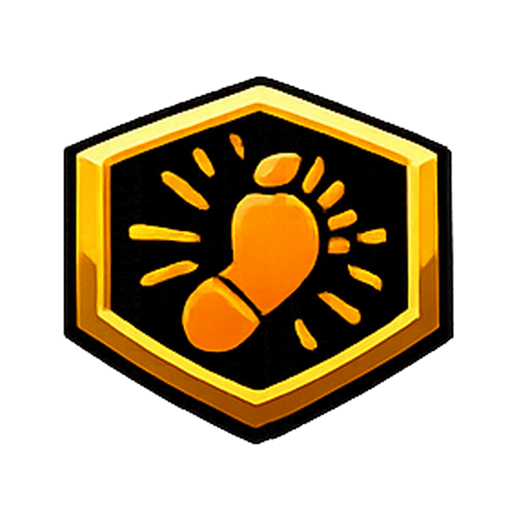Gold rank badge